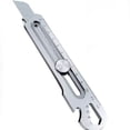 thumbnail image 4 of 1 utilidad 6 en cuchillo multifuncional cortador de cajas de oficina de acero inoxidable plateado, 4 of 5