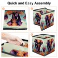 thumbnail image 4 of Elephant Foldable Toy Box Organizer Bins Storage Cubes with Handle, 10.8"x10.5"x10.6", Large Capacity, 4 of 6
