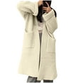 thumbnail image 2 of Cardigan Sweaters for Women Long Sleeve Open Front Knitted Sweater Coat with Pockets Womens Cardigan Sweaters, 2 of 5
