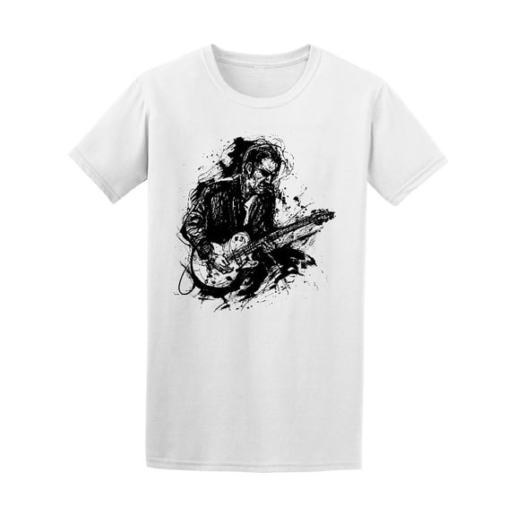 Musician With A Guitar Tee Men's -Image by Shutterstock