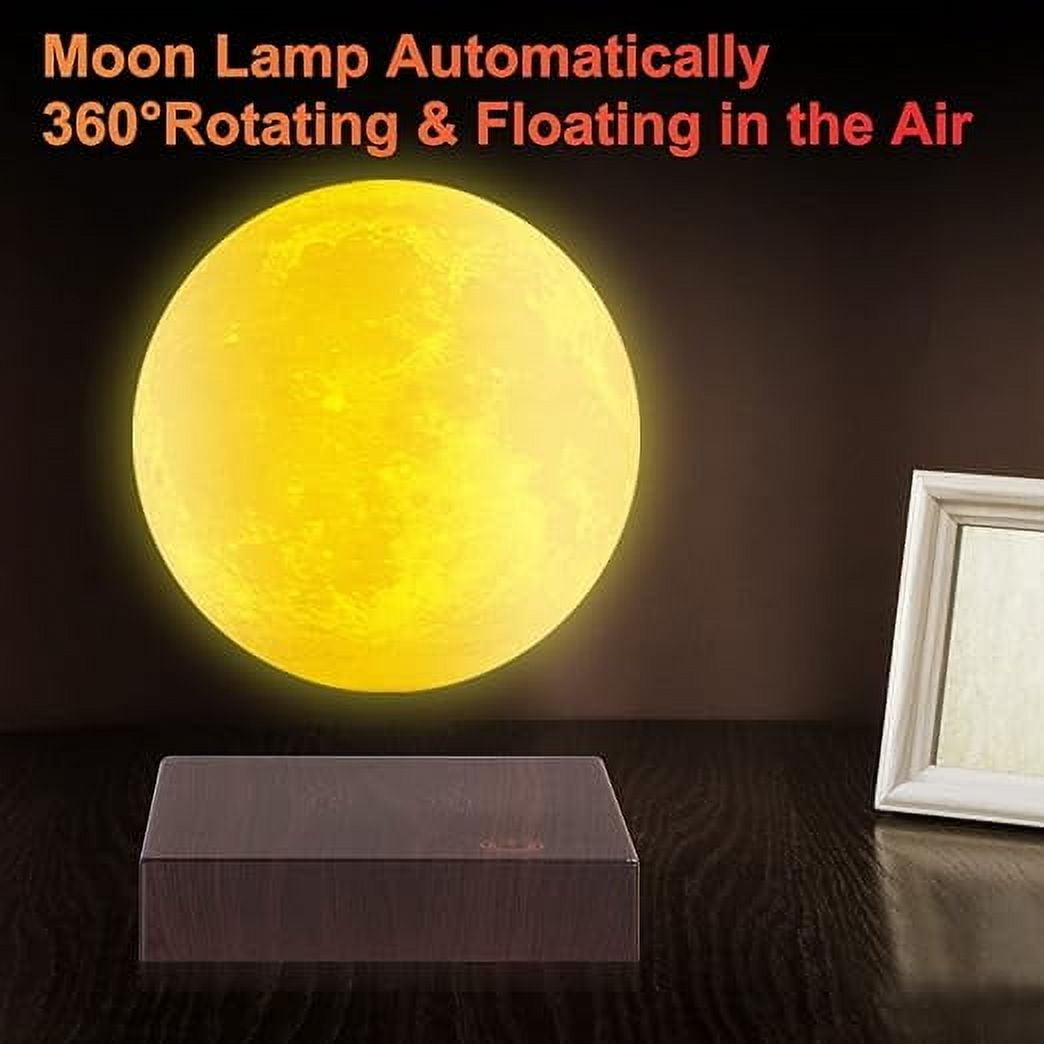 VGAzer Levitating Moon Lamp, 3 Colors Gradient Changing Bedroom Decor ,LED Night Light ,Unique Gifts