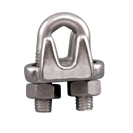 

STAINLESS WIRE ROPE CABLE CLIP WIRE ROPE CLIP FS STYLE 1/8 316 SS