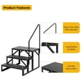 thumbnail image 6 of 2/3/4 Step RV Stairs, RV Steps with Handrail & Anti-Slip Panel - 660lb Capacity Portable Alloy Steel Ladder for Easy Access to RVs, Hot Tubs, and Travel Trailers, 6 of 7