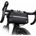 thumbnail image 2 of Rhinowalk, Paquete de 1 Bolsa multifuncional para manillar de bicicleta, Impermeable, Bolsa para cuadro, Adecuada para bicicletas de montaña, Ciclismo de turismo (Negro), 2 of 5