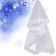 thumbnail image 2 of Velo de novia largo de encaje, gasa, lentejuelas, encaje blanco, accesorios de boda (blanco roto), 2 of 5