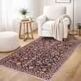 thumbnail image 2 of GLATTICE Entryway Rugs 3x5 ft Washable Area Rug Super Soft Rug Non Slip Rubber Backed Entry Rug for Kitchen Bedroom Office Living Room, Deep Burgundy, 2 of 7