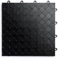 thumbnail image 2 of Big Floors RaceDeck CircleTrac, Durable Copolymer Interlocking Modular Garage Flooring Tile (12 Pack), Black, 2 of 4
