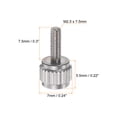 thumbnail image 2 of Unique Bargains 10pcs Tête Plate Ronde Moleté Pouce M2.5x7.5mm Main Serrage Vis Filetées Boulons de Bouton pour Vernier Étriers, 2 of 5