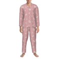 thumbnail image 3 of Fotbe Funny Chicken Pijama de Hombre con Estampado de Manga Larga, Conjunto de 2 Piezas, Ropa de Dormir Suave y Cómoda con Bolsillos-Medium, 3 of 7