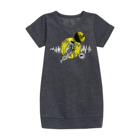 

MTV Moon Person - Wavelength - Toddler And Youth Girls Fleece Dress