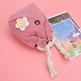 thumbnail image 4 of Bolsa de transporte saliente suave de franela portátil para mascotas pequeñas, para hámster, ardilla planeadora del azúcar, 4 of 8