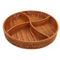 thumbnail image 1 of Cesta tejida dividida Cesta tejida para frutos secos Cesta de ratán sintético para aperitivos, 1 of 7