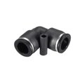 thumbnail image 1 of Unique Bargains 2Pcs Pousser pour Connecter Raccords Tube Coude Connecter 12mm Ou 15/32' od Pousser Raccords Tube Raccords Pousser Serrure Noir, 1 of 3