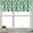 thumbnail image 3 of Ambesonne Tropical Valance & Curtain, Exotic Fashion Monsteras, 55"x45", Jade Green and Pale Grey, 3 of 7