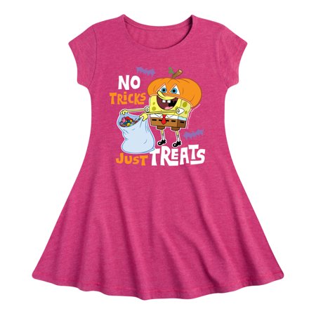 

SpongeBob SquarePants - No Tricks Just Treats - Toddler And Youth Girls Fit And Flare Dress