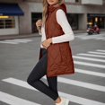 thumbnail image 2 of Gaexia Sweater Vest Women,Lightweight Winter Hooded Down Vest for Women Quilted Sleeveless Gilet Coat With Pockets Outerwear, 2 of 6