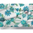 thumbnail image 2 of Soimoi polyester Crepe Fabric Leaves & Aster Flower Fabric Prints By Yard 52 Inch Wide, 2 of 3