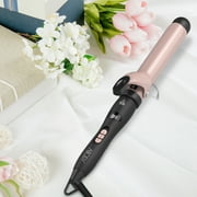 Abody 1.25 inch Hair Curling Iron, Ceramic Tourmaline Curl Wand Barrel, Hair Curler Iron with Heat Setting 140°F to 430°F (60-220℃) for All Hair Types, Glove Include