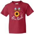 thumbnail image 3 of Inktastic Bee Kind Bees and Sunflower Youth T-Shirt, 3 of 5