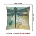thumbnail image 4 of JRXY 2pcs Pillow Covers Dragonfly Silhouette Teal Water Pattern Soft Brushed Microfiber Pillowcases with Hidden Zipper Closure Bed Pillow Shams for Bedroom Sofa Car 12x12in, 4 of 7