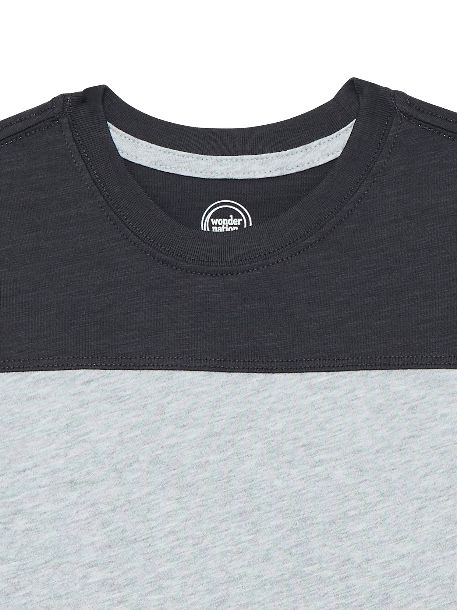 Wonder Nation Boys Football T-Shirt with Short Sleeves, Sizes 4-18 & Husky
