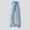 Light Blue, variant on OGLCCG Baggy Jeans for Girls Elastic Waisted Wide Leg Denim Pants for Teen Girls Loose Y2K Streetwear Jeans wiht Pockets 6-13 Years