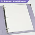thumbnail image 4 of Photo Album Refill Pages for 3 Ring Binder, 60 Pages 9 x 11 Inch Self Adhesive Photo Album Scrapbook Refill Pages Fit 2x3 4x6 5x7 8x10 Photos Stamps Recipe Cards, 4 of 6