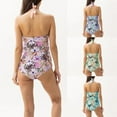 thumbnail image 4 of ZPAQI Womens Front Cross Pregnancy Swimsuit Maternity One Piece V-Neck Bathing Suits, 4 of 20