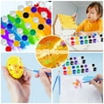 12 PCS Mini Acrylic Paint Set,Washable Filled Paint Sets for Kids