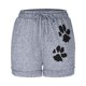 thumbnail image 3 of ICHUANYI Clearance Womens Casual Shorts Drawstring Elastic Waist Summer Shorts Comfy Pocketed Solid Pants(Gray, XL) ICHUANYI WER2023081117126, 3 of 4