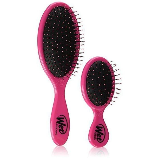 Wet Brush Detangle and Squirt Hair Brush Duo, Pink