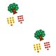 thumbnail image 4 of sweethay Tree Math Toy Kindergarten Teaching Prop Playing Numbers Aids Props Number Early Education Toys Development Playthings DIY 27.0x24.0x0.3cm 2Conjunto, 4 of 6