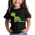 thumbnail image 2 of Gelikeya Saint Patricks Day Shirt Toddler Boys Girls Funny Shamrocks Round Neck Shirts Cute Prints Outerwear Children Clothes #02 Black & 3-4 Years, 2 of 5