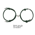 thumbnail image 6 of 2Pcs Beautiful Bracelet Magnetic Adsorption Alloy Elegant Length Adjustable Fashion Bracelet for Dating, 6 of 7