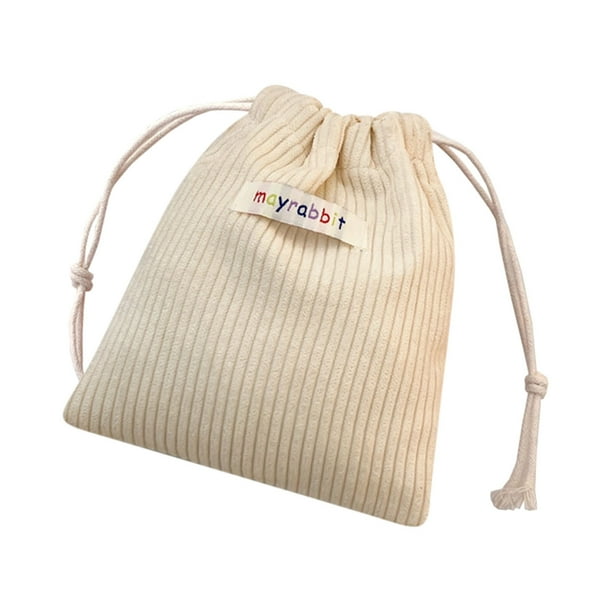 Organizador de Bolsa de Almacenamiento Corduroy Organizador de Banda Elástica, Bolsa de Lápiz Labial de Fragmento, Bolsa Portátil de Almacenamiento Cosmético Bolsa Cosmética Pequeña
