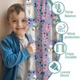 thumbnail image 3 of Blackout Kids Curtains,Bichon Dog Purple Florals Childrens Insulated Curtains Set Of 2,Bedroom Essentials,Toddler Room Decor 42"x54"(106x137cm), 3 of 4