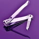 thumbnail image 4 of UBIUON - Juego de cortaúñas de acero inoxidable afilado para uñas de pies y manos, kit profesional de pedicura y manicura para hombres y mujeres (2 unidades, color plateado), 4 of 5