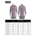 thumbnail image 5 of Young Horse Men's Spring Contrast Plaid Long Sleeve Button-down Shirt Green 5XL Color:Green Size:5XL, 5 of 5