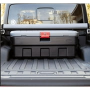 Rubbermaid 48 Gallon Black Action Packer Lockable Storage Box Tote, Single
