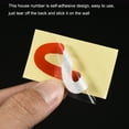 thumbnail image 4 of Uxcell 2.17 Inch Reflective Mailbox Numbers Sticker 0 - 9 Adhesive Address Number Red 3 Set, 4 of 4