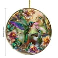 thumbnail image 3 of Hummingbird Suncatcher Hummingbird Decor Stained Glass Window Hanging Suncatchers for Windows Hanging Natural Pendant Suitable for Window Garden Courtyard Hummingbird Dyeing Ornament, 3 of 3