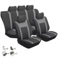 thumbnail image 4 of de Asiento Lavables Y Transpirables 9X con para Reposacabezas Gris Zulema fundas de asiento de coche transpirables, 4 of 8