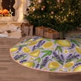 thumbnail image 5 of Rateoe Lavender Flowers Pattern Christmas Tree Skirt with Ties , Christmas Tree Decorations, Farmhouse Christmas Decor Xmas Holiday Decorations-48", 5 of 6