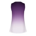 thumbnail image 4 of Homenesgenics Tank Tops for Women Plus Size Women Tank Summer Gradient Color Round-Neck Sleeveless Casual Tunic Blouse Purple M, 4 of 6