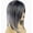 Gray, variant on Trendy Gradient Bob Wig - Medium-Parted Short Straight Hair for Fashion-Forward Styles