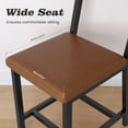 thumbnail image 4 of Gelloan Dining Chair Set of 4, Rustic Wood Chairs with Metal Steel Frame and Cushion Seat, Modern Farmhouse Chair for Kitchen, Bedroom, Living Room,Brown, 4 of 7