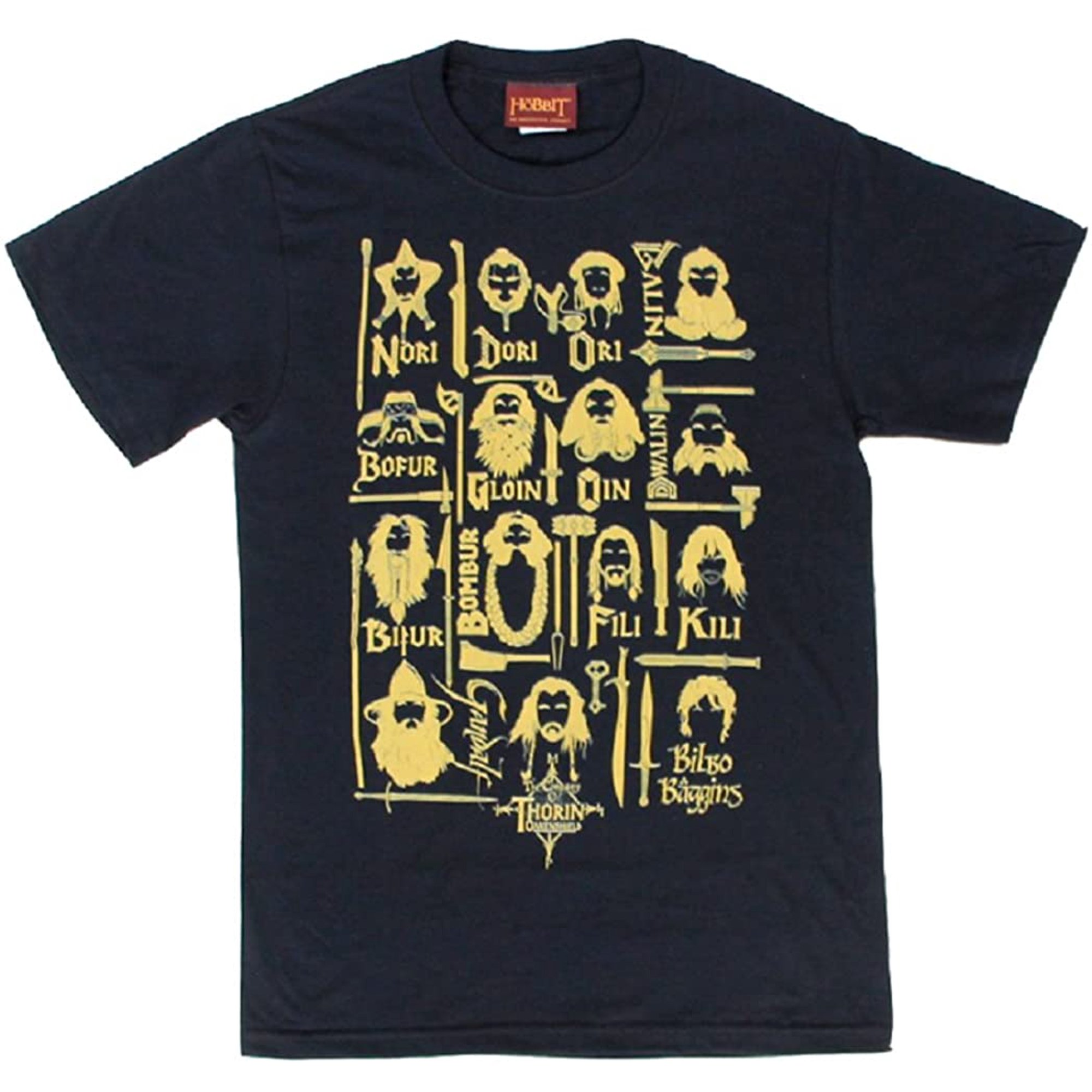 The Hobbit Lord of The Rings The Company Black T-Shirt