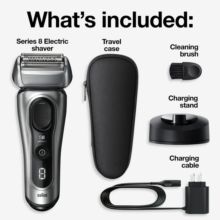 Free Shipping! Braun Series 8 Wet Dry Electric Shaver with