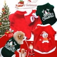 thumbnail image 1 of Xihbxyly Abrigo de Invierno para Perro, Diseño con Estampado Navideño, Suave Felpa, Cálido y Moderno, Ideal para Viajes de Invierno y Vacaciones. Disponible En Varios Tamaños, de Xs a L., 1 of 7