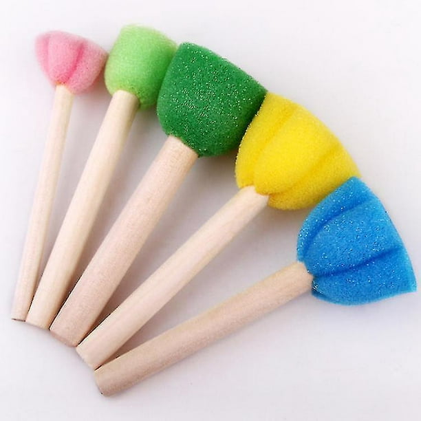 30pcs Kids Paint Sponges, Kids Toddlers Paint Brushes Art Craft